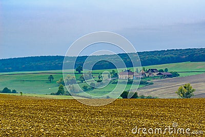 Countryside in Nievre Stock Photo