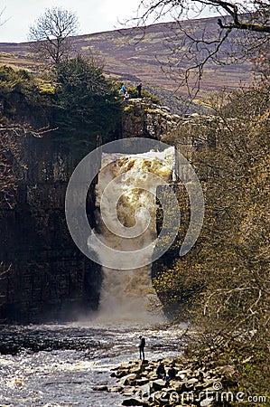 Countryside waterfall Stock Photo