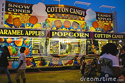 County Fair at night Editorial Stock Photo