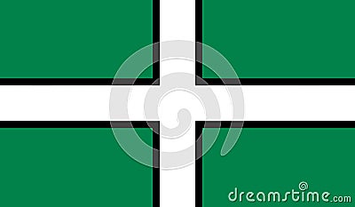 County Flag of Devon Stock Photo