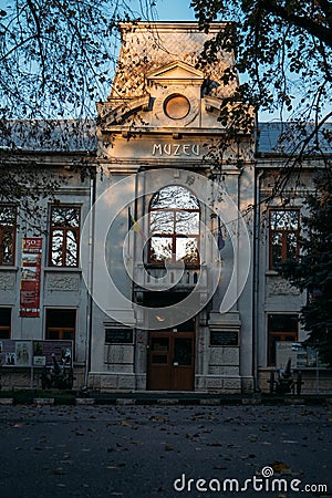 The county museum from Giurgiu, Romania Editorial Stock Photo