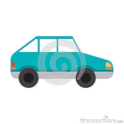 Coupe car vehicle sideview Vector Illustration
