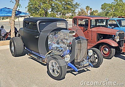Supercharged Three Window Coupe, Editorial Stock Photo