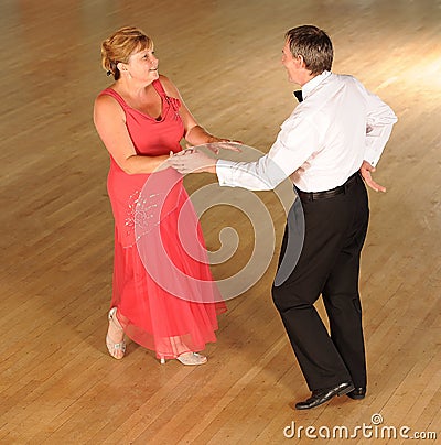 Couple ballroom dancing Stock Photo