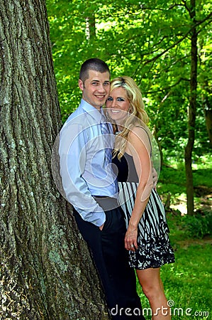 Couple is Close and Loving Stock Photo