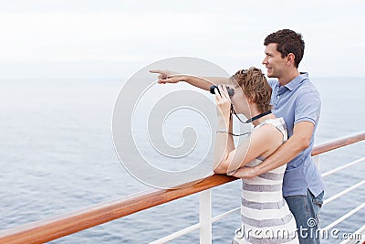 Couple cruising Stock Photo