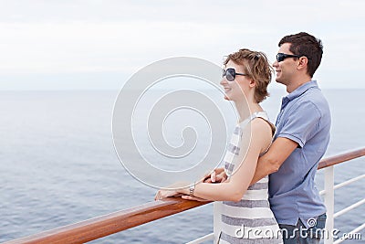 Couple cruising Stock Photo