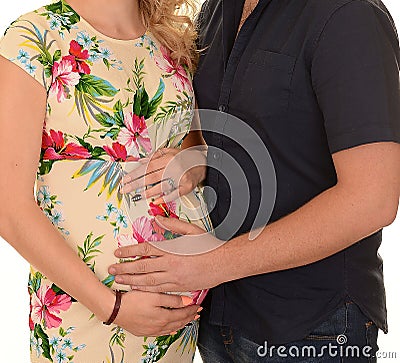 Couple expecting baby Stock Photo