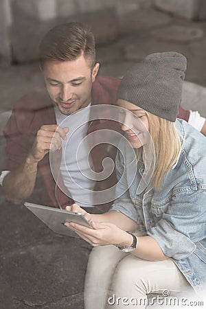 Couple and happy time Stock Photo