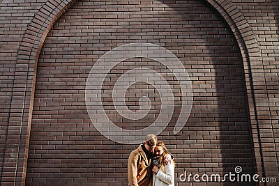 Couple hug love care affection romantic emotion Stock Photo