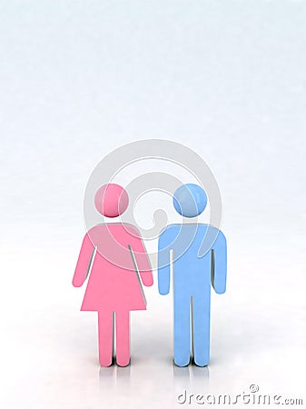 Couple icon Stock Photo