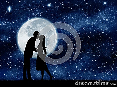 Couple kissing. Stock Photo