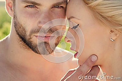 Couple in love. Love and romance. Stock Photo