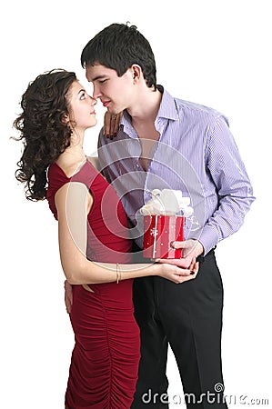 Couple in love, Valentine day. Stock Photo