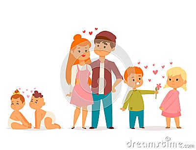 Couple in love vector characters togetherness happy smiling people romantic woman amorousness together adult Vector Illustration