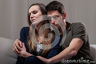 Couple problems during psychotherapy Stock Photo