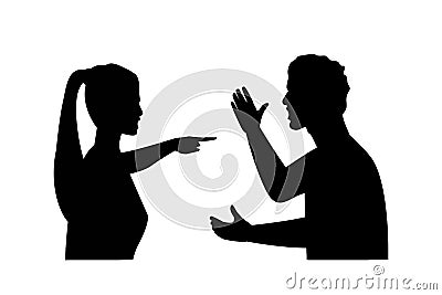 Relationship difficulties, conflict and abuse concept Stock Photo