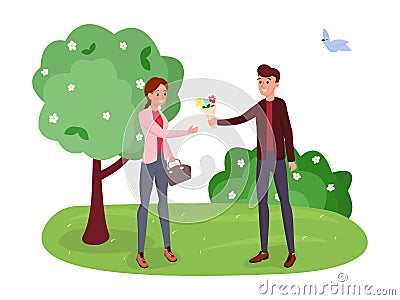 Couple on romantic date vector illustration Vector Illustration