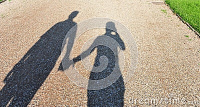 Couple shadow Stock Photo