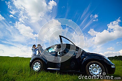 Couple Vacationing Stock Photo