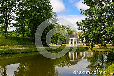 Coupled Gazebo Structure Stock Photo