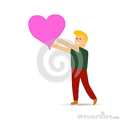 Couples Romantic Day Vector Illustration