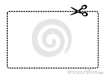 Coupon border vector Vector Illustration