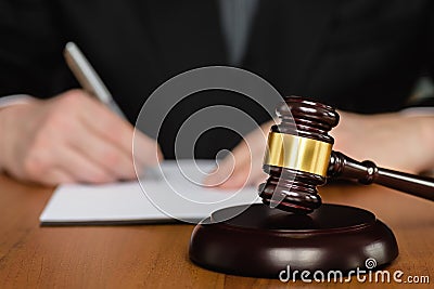 Court, courtroom, law. Law and order. Stock Photo