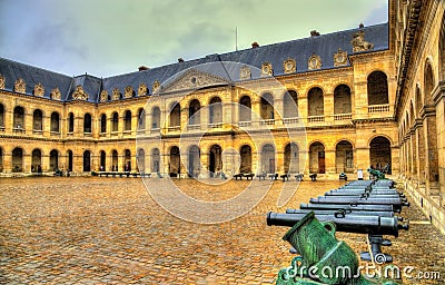 Court of Honor in the Residence of the Invalids Stock Photo