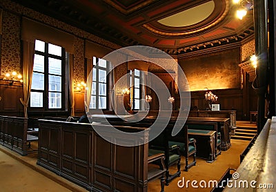 Court room Stock Photo