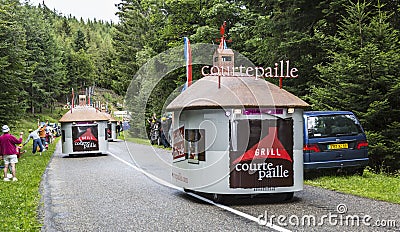 Courtepaille Caravan - Le Tour de France 2014 Editorial Stock Photo
