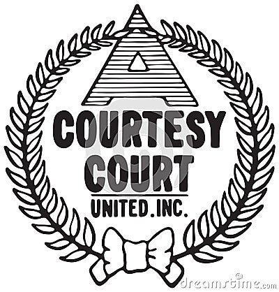 Courtesy Court Logo Vector Illustration