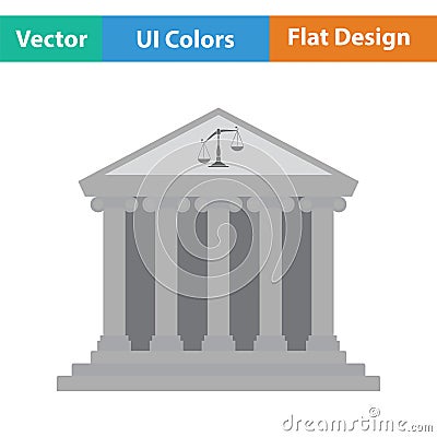 Courthouse icon Vector Illustration