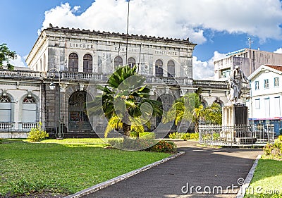 Courthouse, Palais de justice. Martinique, Fort-de-France Stock Photo