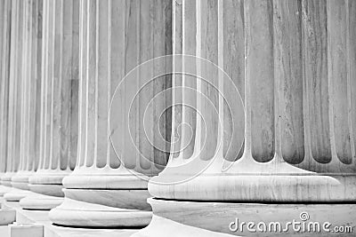 Courthouse Pillars Stock Photo