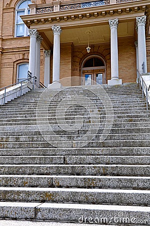 Courthouse Steps Stock Photo