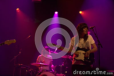 Courtney Barnett in concert at Webster Hall in New York Editorial Stock Photo