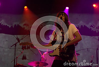 Courtney Barnett in concert at Webster Hall in New York Editorial Stock Photo