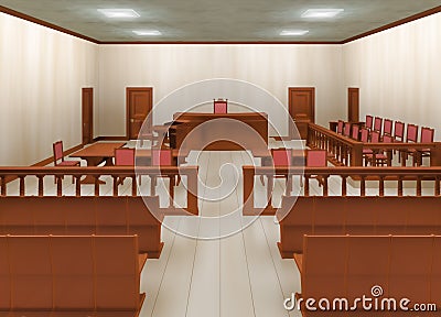 Courtroom Stock Photo