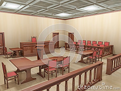 Courtroom Stock Photo