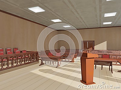 Courtroom Stock Photo