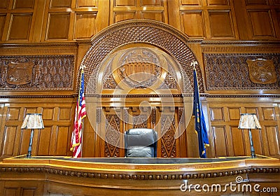 Courtroom, Judge, Court, Law, Lawyer, Legal Background Stock Photo