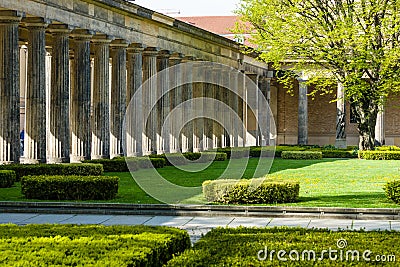 The courtyard of the Alte Nationalgalerie Stock Photo