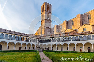 courtyard of the convent of San Domenico in Perugia, Italy Stock Photo