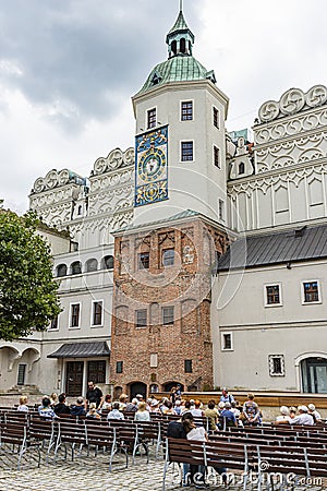 Courtyard Ducal Castle Szczecin Poland Editorial Stock Photo