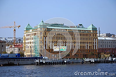 Courtyard Hotel in St. Petersburg Editorial Stock Photo