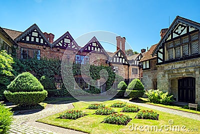 The Courtyard, Baddesley Clinton, Warwickshire. Editorial Stock Photo