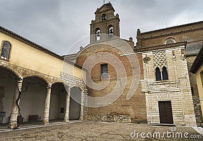 Courtyard of the medieval monastery of Santa Clara. Editorial Stock Photo