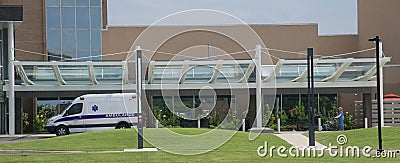 Methodist North Hospital Courtyard, Memphis, TN Editorial Stock Photo