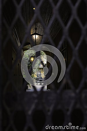 New Orleans courtyard Stock Photo